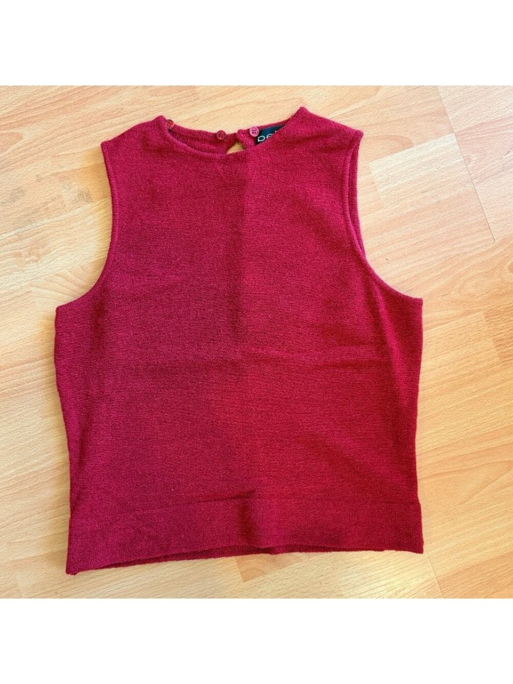 Red Bebe Vintage Knit Thick 90s Y2K Top